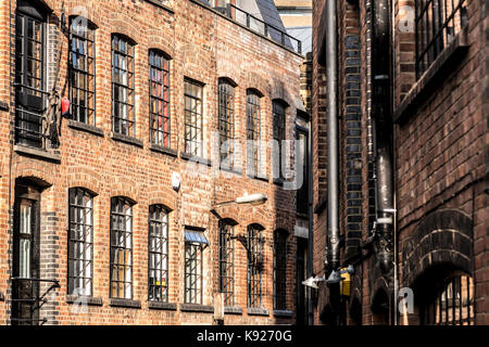 London, Regno Unito - 19 agosto 2017: vintage distretto industriale Foto Stock