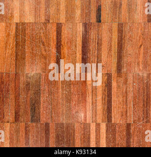 Legno naturale parket pattern texture di sfondo immagine. vecchio rustico grungy vintage, pezzo decorativo di vero legno lucidato. materiale composito immagine. Foto Stock