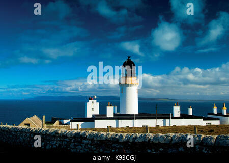 Dunnett Capo Faro, l'Orkney isola di hoy e Pentland Firth dalla testa di Dunnett, la Gran Bretagna è il punto più settentrionale, caithness Foto Stock