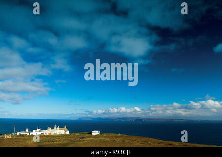 Isole di orkney di hoy e la terraferma e il Pentland Firth dalla testa di Dunnett, la Gran Bretagna è il punto più settentrionale, caithness Foto Stock