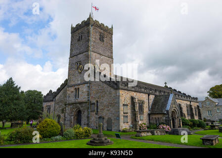 La bellissima St Marys chiesa in Kirkby Lonsdale Cumbria Inghilterra England Regno Unito Foto Stock