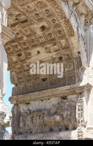 Arco di Tito, l Arco di Tito, Roma, Italia Foto Stock