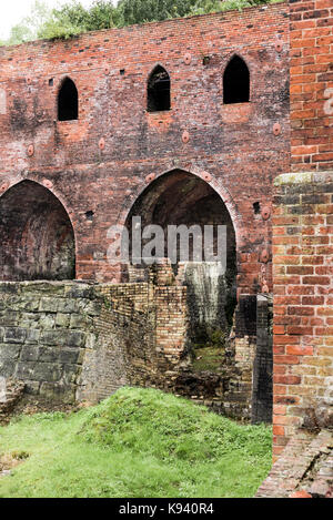 Blists Hill cittadina in stile vittoriano, altiforni, industria Foto Stock