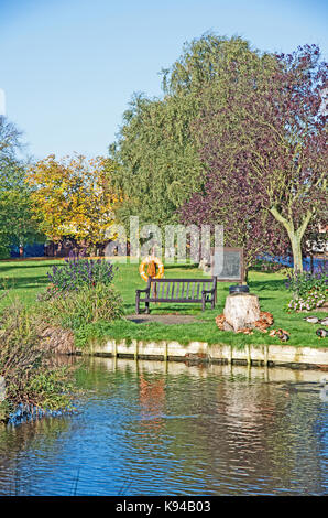 Blackmore village & pond, essex, Foto Stock