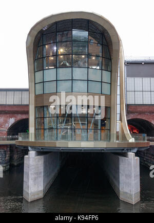 Nuovo sud ingresso pedonale, la stazione ferroviaria di Leeds Foto Stock