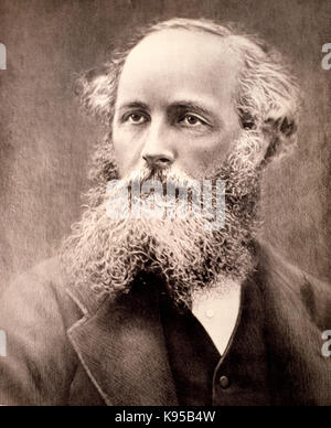 James Clerk Maxwell (Edimburgo, 13 giugno 1831 - Cambridge, 5 novembre 1879), matematico e fisico scozzese. Foto Stock