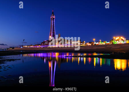 Luminarie di Blackpool Foto Stock