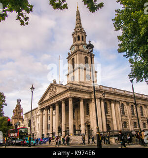 St Martin nei campi Chiesa, Westminster, Londra, Inghilterra Foto Stock