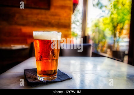 Un ice birra fredda, come dice la canzone, è cinque ore da qualche parte. Foto Stock