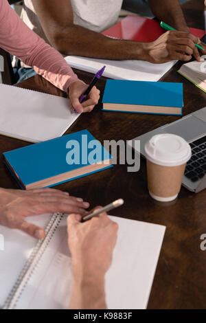 Gli studenti che studiano insieme Foto Stock