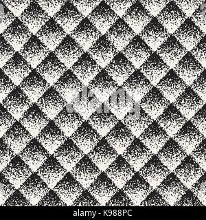 Abstract rumoroso textured forme geometriche dello sfondo. vettore grungy seamless pattern. Illustrazione Vettoriale