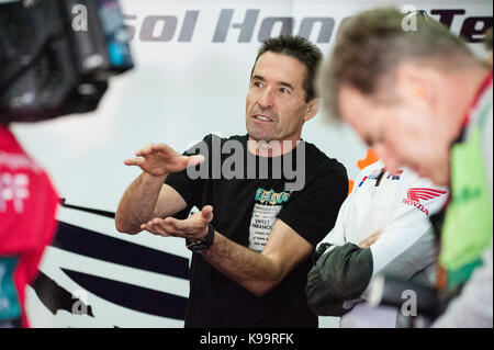 Aragona, Spagna. 22 settembre, 2017. Durante l'Aragon venerdì di prove libere della motogp. Credito: pablo guillen/alamy live news Foto Stock