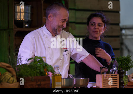 Buon cibo la festa, Tower of London, Londra, Regno Unito. Il 22 settembre 2017. michel roux jr. Credito: Steve parkins/alamy live news Foto Stock