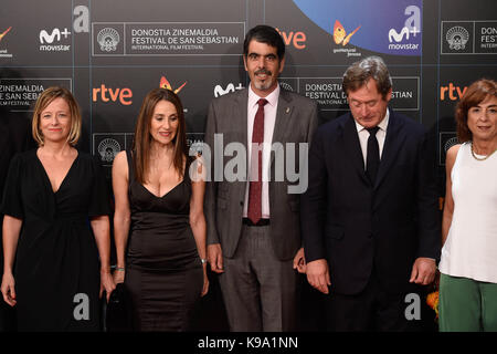 San sebastian, Spagna. Xxii Sep, 2017. Durante la cerimonia di apertura durante il sessantacinquesimo san sebastian film festival di san sebastian il venerdì, sept. 22, 2017 credit: gtres información más comuniación sulla linea, s.l./alamy live news Foto Stock