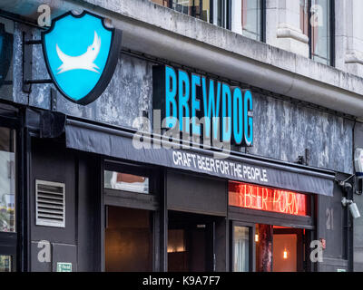 Brewdog Pub sulla Polonia Street in Soho - Brewdog è una birra artigianale birraio e catena di pub originari della Scozia Foto Stock