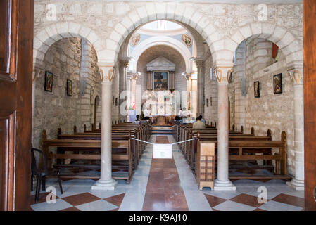 Israele, kafr kanna in Bassa Galilea della cattolica Chiesa di nozze Foto Stock