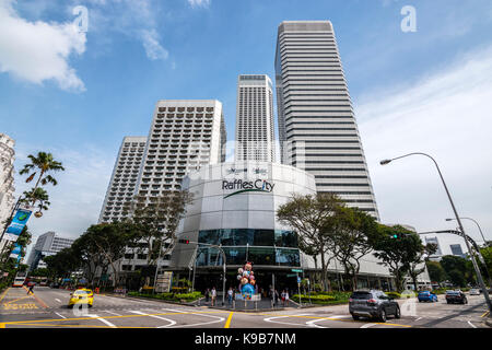 Complesso di Raffles city, Singapore Foto Stock