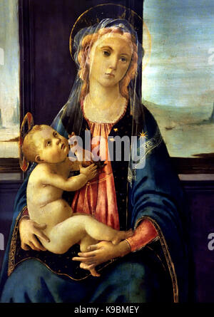 Madonna del Mare - Madonna del Mare 1475 Sandro Botticelli ( Alessandro di Mariano Filipepi ) 1445-1510 Firenze pittore italiano di scuola fiorentina del primo Rinascimento . Foto Stock