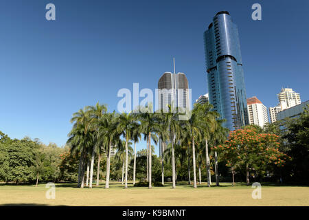 La città di Brisbane Botanical Gardens Foto Stock