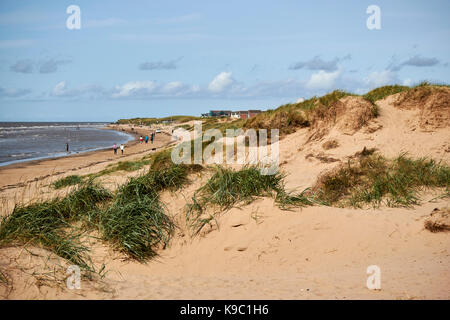 Le dune di sabbia a Crosby beach parte del crosby parco costiero liverpool Foto Stock