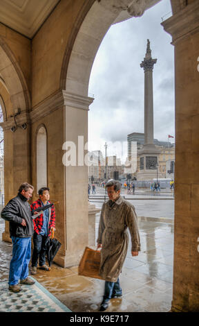 Trafalgar Square, Londra, Gran Bretagna Foto Stock