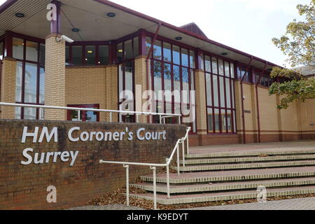 HM Coroner's Court Surrey Foto Stock