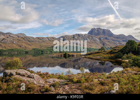 Loch Marree, Wester Ross, Northwest Highlands, Scozia, Regno Unito Foto Stock