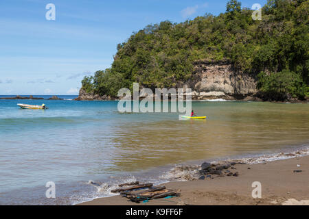 Anse La Raye Bay, Santa Lucia. Foto Stock