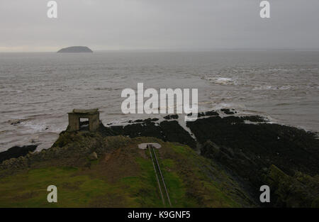 Brean giù Fort, Somerset, Regno Unito Foto Stock