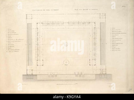 Plattegrond van eene vischmarkt, 1858 1862 Foto Stock