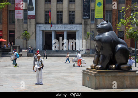 Musio Antioquia, Botero Plaza, Medellin, Colombia Foto Stock