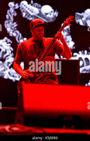 Las Vegas, Nevada - Settembre 22, 2017 - Leggermente Stoopid esegue per una grande folla a la vita è bella festival in Downtown Las Vegas - Photo credit: Ken Howard/Alamy Live News Foto Stock