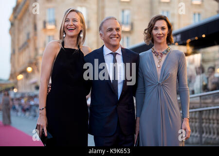 San sebastian, Spagna. 24Sep, 2017. maria leon e paco arango al 'jaeger-le coultre latino cinema award' durante il sessantacinquesimo san sebastian film festival di san sebastian in Spagna, il 23 settembre, 2017. Credito: gtres información más comuniación sulla linea, s.l./alamy live news Foto Stock