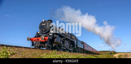 Treno a vapore sheringham north norfolk railway/ Inghilterra/ east coast/uk/ isole britanniche Foto Stock