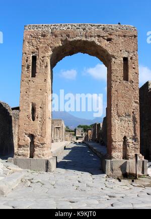 I resti archeologici di Pompei dimostra la natura della capacità di distruggere e di preservare. Foto Stock