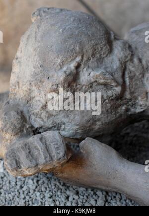 I resti archeologici di Pompei dimostra la natura della capacità di distruggere e di preservare. Foto Stock