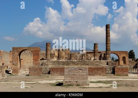 I resti archeologici di Pompei dimostra la natura della capacità di distruggere e di preservare. Foto Stock