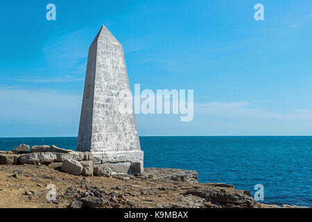 Trinity house memorial portland marker bill dorset Foto Stock