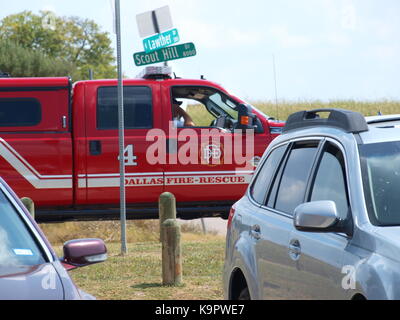 Dallas fire rescue acqua unità di salvataggio eseguito a White Rock Lake - ol58 Foto Stock