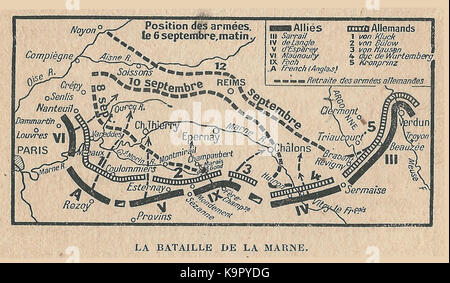 Recouly 1919 Foch le vainqueur 2 bataille de la Marne 1914 Foto Stock