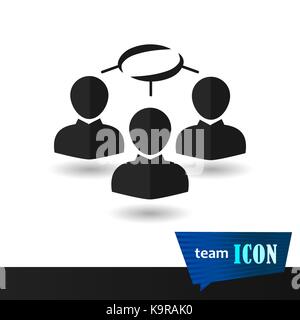 Caratteri simbolo per il tuo sito web interface design. segno folla illustrazione vettoriale. Illustrazione Vettoriale