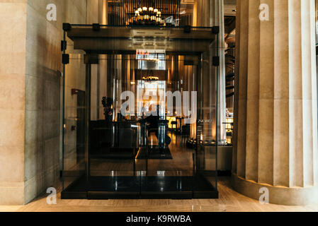 Nobu Downtown flagship ristorante int il quartiere finanziario Foto Stock