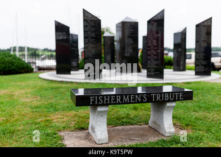 Svelato il agosto 25, 1996, il Fishermans omaggio è un memoriale per coloro che hanno perso in mare durante il lavoro per provvedere alle loro famiglie. Foto Stock