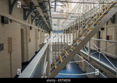 Il abbandonato hmp shrewsbury prigione (noto come la dana) che ha chiuso nel 2013. Foto Stock