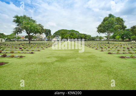 Kanchanaburi cimitero di guerra di Kanchanaburi, Thailandia Foto Stock