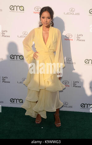 Santa Monica, Ca. 23rd settembre 2017. Karrueche Tran al 27th Annual EMA Awards della Environmental Media Association al Barkar Hangar il 23 settembre 2017 a Santa Monica, California. Credito: David Edwards/Media Punch/Alamy Live News Foto Stock