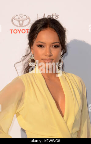 Santa Monica, Ca. 23rd settembre 2017. Karrueche Tran al 27th Annual EMA Awards della Environmental Media Association al Barkar Hangar il 23 settembre 2017 a Santa Monica, California. Credito: David Edwards/Media Punch/Alamy Live News Foto Stock