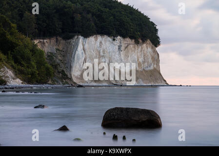 Chalk cliffs, jasmund national park, sassnitz, mar baltico, Rügen, Meclemburgo-Pomerania occidentale, Germania, Europa. Foto Stock