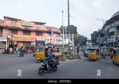 Hyderabad, India-23th settembre,2017 ramnarayan edificio è un popolare punto di riferimento di sultan bazaar street in Hyderabad, India Foto Stock