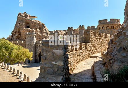 Batteria castillitos, fortificazioni di Cartagena, provincia di murcia spagna Foto Stock